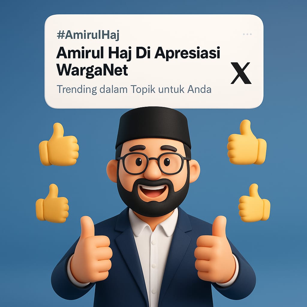 Amirul Haj Raih Apresiasi Warganet, #Haji2025_Lancar Trending di X