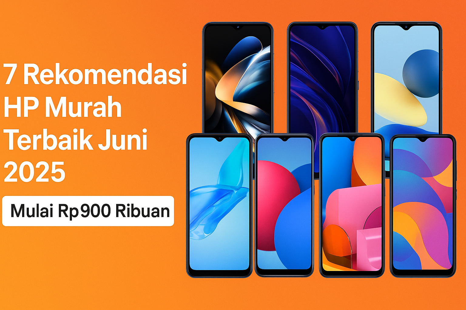 Rekomendasi HP Murah Terbaik Juni 2025, Mulai Rp900 Ribuan