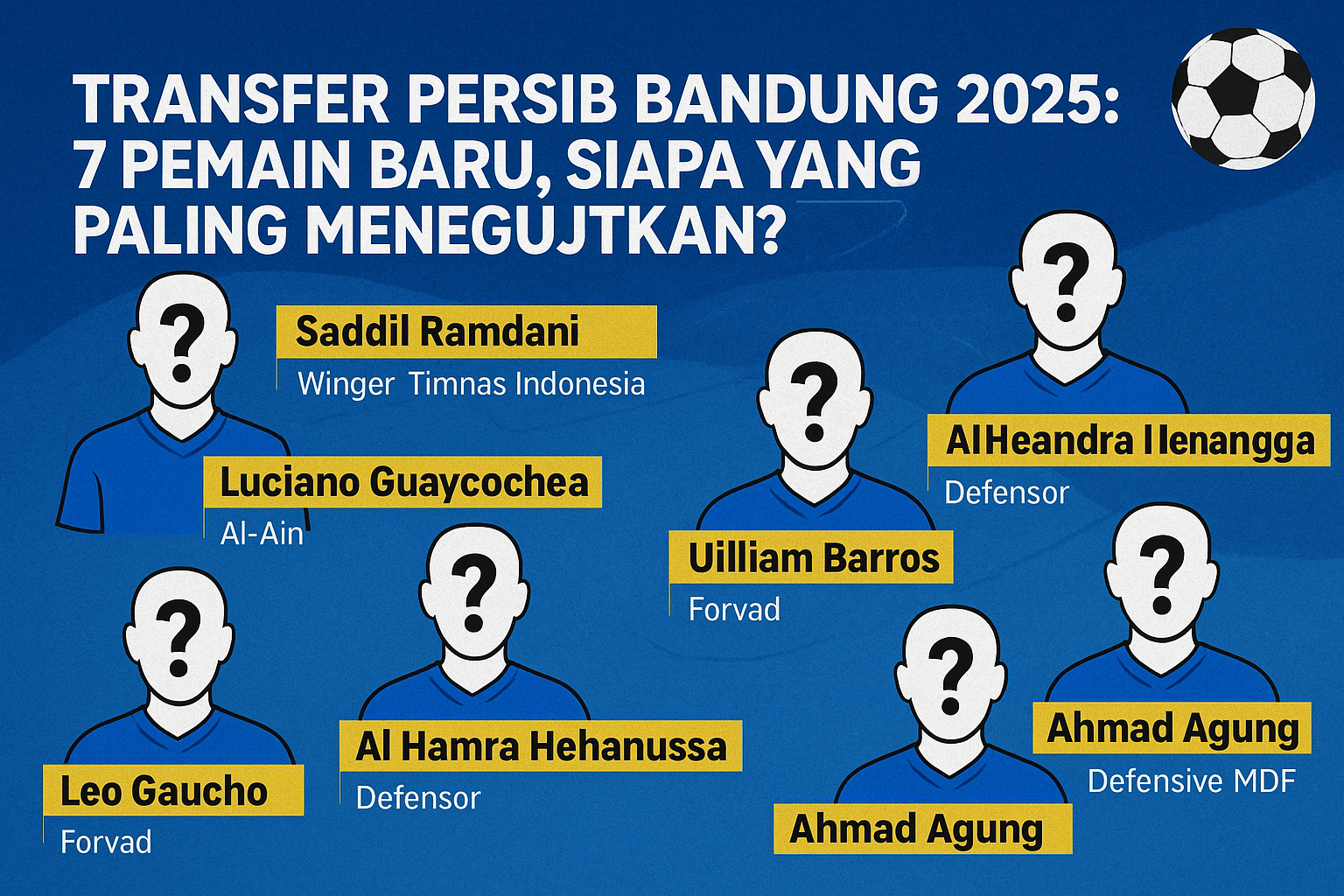 Transfer Persib Bandung 2025: Isu 7 Pemain Baru, Siapa yang Akan Resmi?